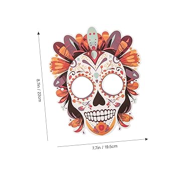 Amazon.co.jp: [Vaguelly] 6個 メキシコ死者の日紙 手作り Diy